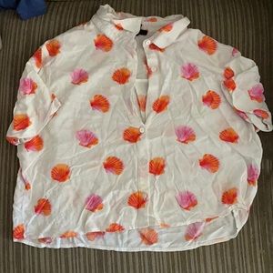Crop top button up